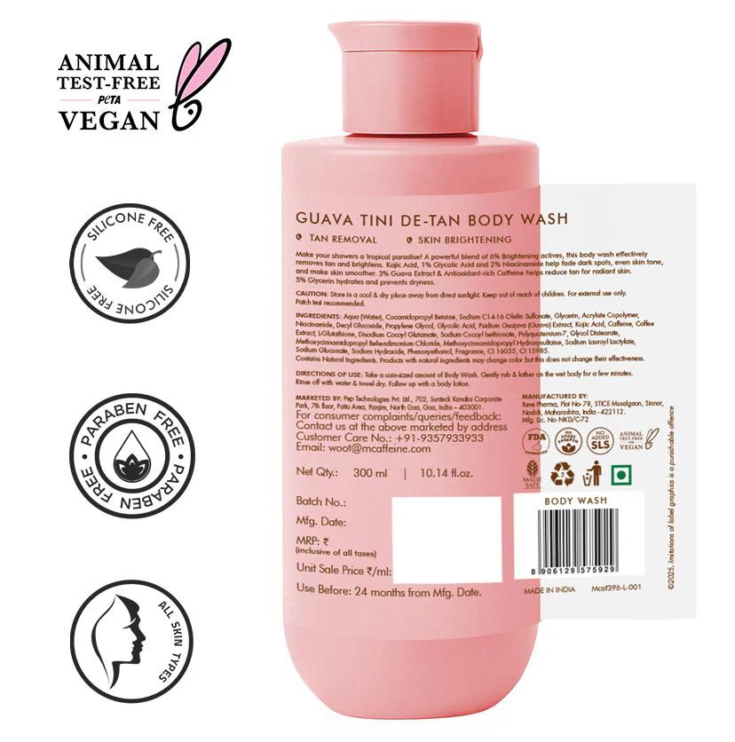 Guava Tini De-Tan Body Wash - 300 ml - Image 9