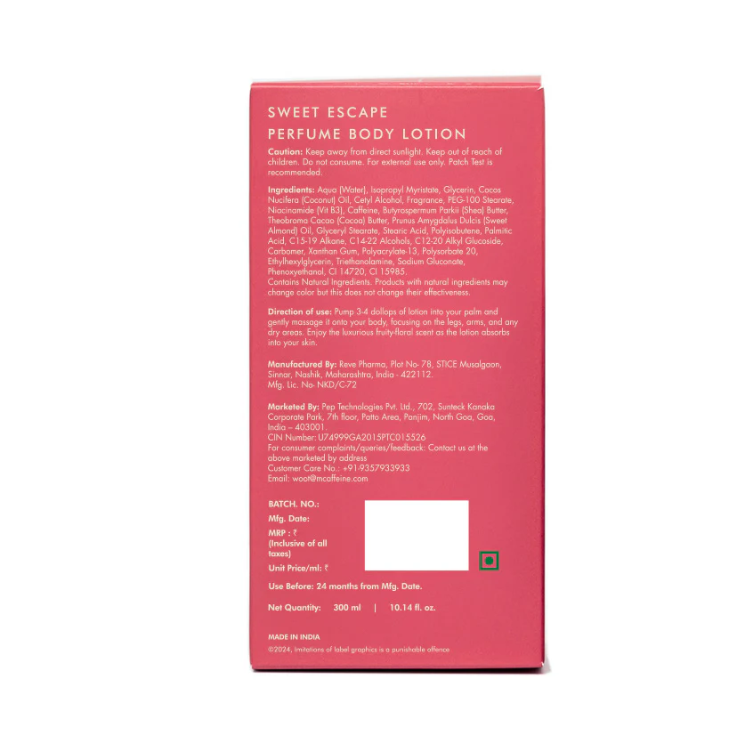 Sweet Escape Perfume Body Lotion - 300ml - Image 11